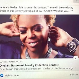 “Circles of Life” jewelry set. ENTER TO WIN: https://contest.okella.com/146633